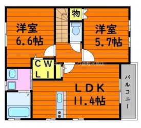 Square Villa 連島中央2丁目の物件間取画像